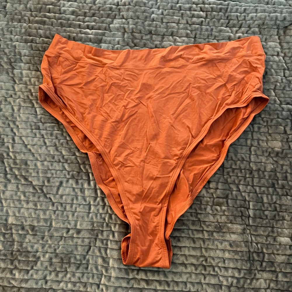 NWT CUUP Rust Orange High-Waisted underwear